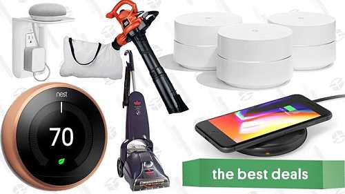 Saturday's Best Deals: Google Wifi, Nest Sale, Leaf Blowers, and More
