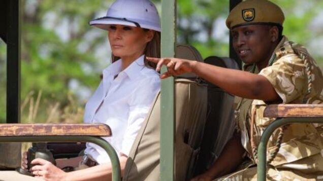 Send Help: Can Somebody Get Melania Trump and Her Pith Helmet Out of Africa? Send Help: Can Somebody Get Melania Trump and Her Pith Helmet Out of Africa?